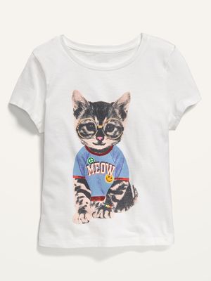 Graphic Crew-Neck T-Shirt for Girls