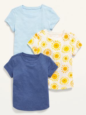 3-Pack Short-Sleeve T-Shirt for Toddler Girls