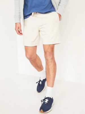 French Terry Zip-Pocket Sweat Shorts for Men - 7-inch inseam
