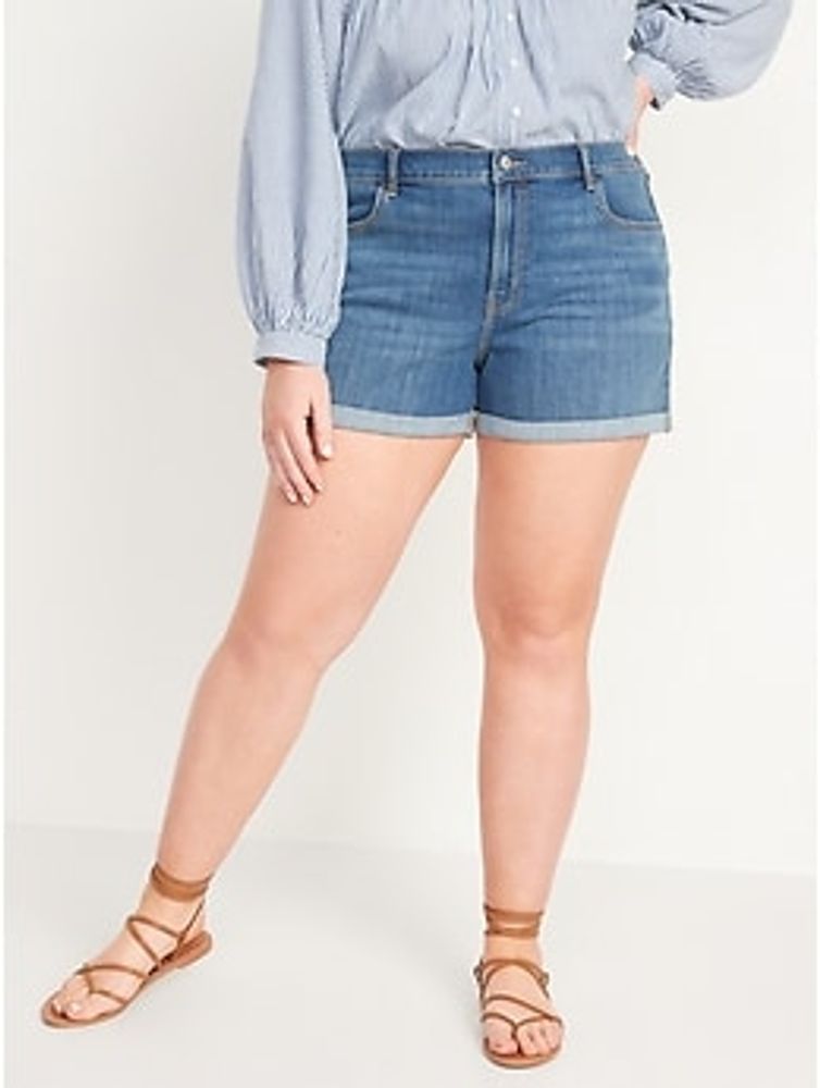 Mid-Rise Wow Jean Shorts for Women - 3-inch inseam