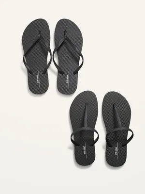 Flip-Flop/T-Strap Sandals Variety 2-Pack (Partially Plant-Based