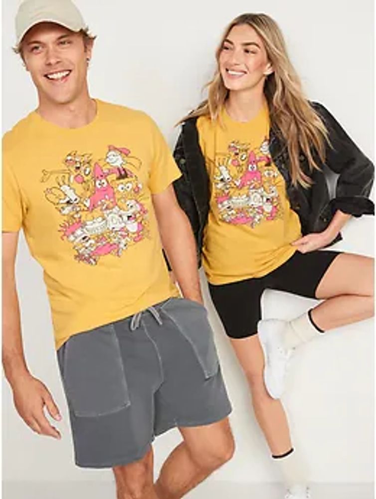 Nickelodeon Cartoon Gender-Neutral Graphic T-Shirt for Adults