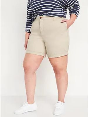 High-Waisted OGC Chino Shorts for Women - 7-inch inseam