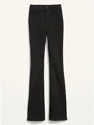 FitsYou 3-Sizes-in-1 Extra High-Waisted Black Flare Jeans for Women