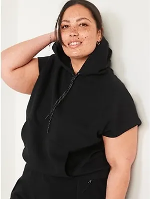 Dynamic Fleece Short-Sleeve Pullover Hoodie for Women