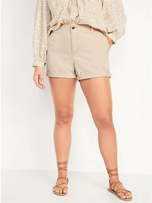 High-Waisted OGC Chino Shorts for Women - 3.5-inch inseam