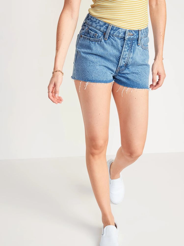 High-Waisted O.G. Straight Jean Shorts for Women -- 3-inch inseam