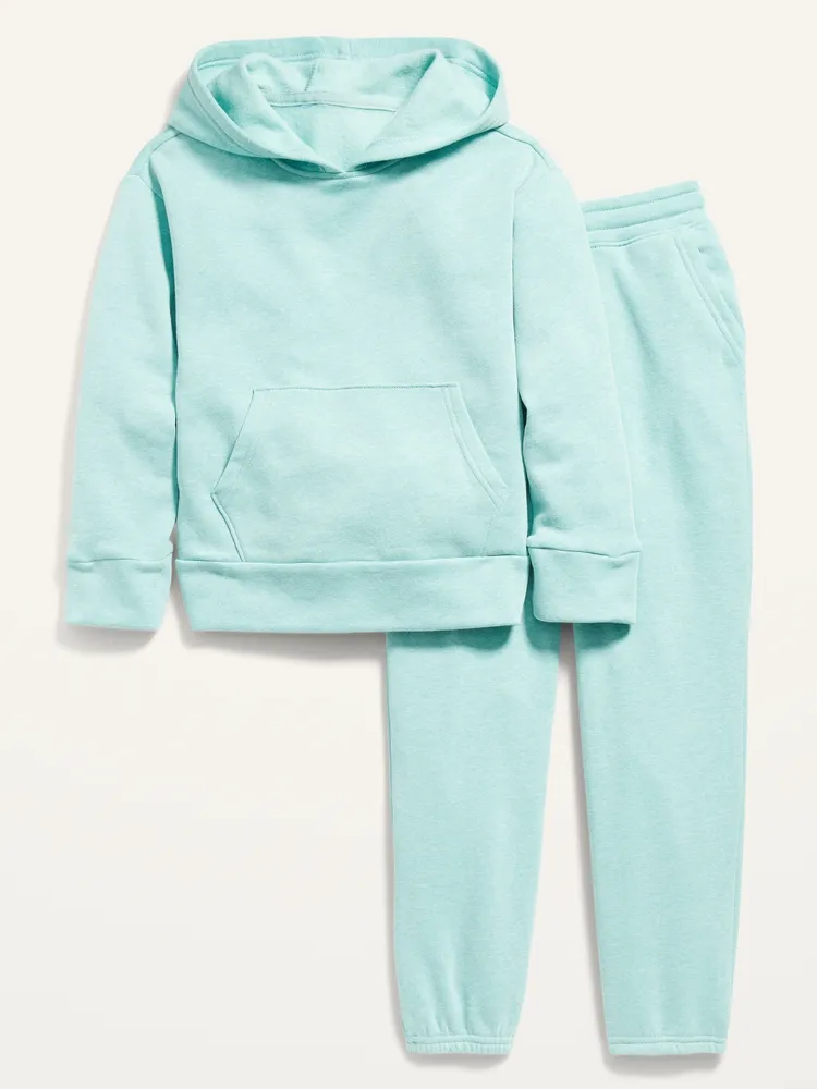 Gender-Neutral Pullover Hoodie & Sweatpants Set for Kids