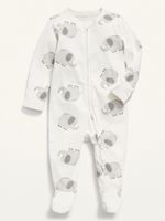 Unisex Printed Footed Sleep & Play One-Piece for Baby