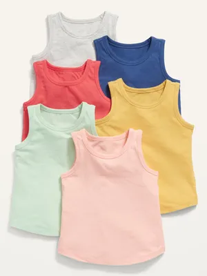 6-Pack Tank Top for Toddler Girls