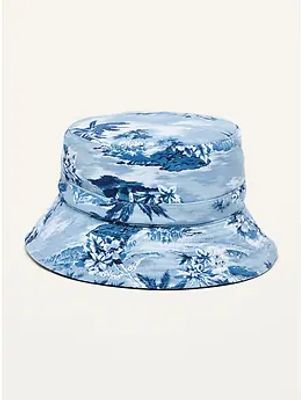 Gender-Neutral Reversible Twill Bucket Hat for Adults