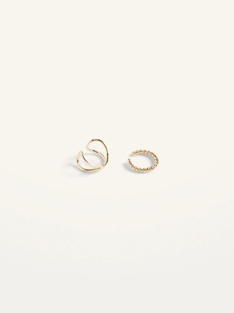 Real Gold-Plated Ear Cuffs for Women