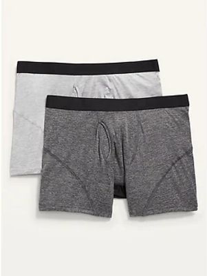 Go-Dry Cool Performance Boxer-Briefs Underwear 2-Pack for Men - 5-inch inseam