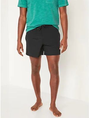 Packable Nylon Swim Trunks for Men -5.5-inch inseam