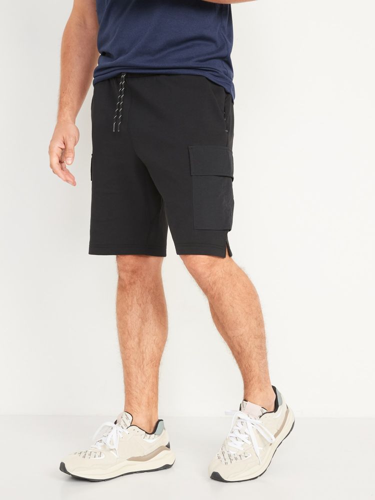 Dynamic Fleece Hybrid Cargo Shorts for Men - 9-inch inseam