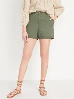 High-Waisted OGC Pull-On Chino Shorts -- 5-inch inseam