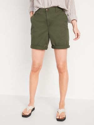 High-Waisted OGC Pull-On Chino Shorts - 7-inch inseam