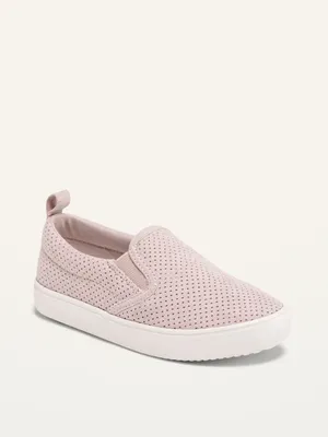 Perforated Slip-Ons for Toddler Girls