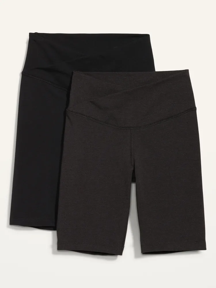 High-Waisted Biker Shorts -- 8-inch inseam