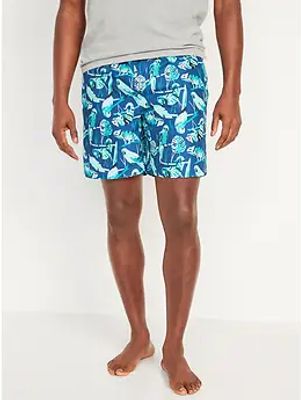 Printed Swim Trunks for Men -7-inch inseam