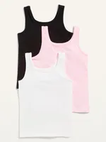 Square-Neck Tank Top 3-Pack for Girls