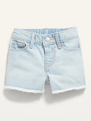 Light-Wash Jean Cut-Off Shorts for Baby