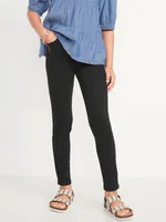 Extra High-Waisted Rockstar 360 Stretch Black-Wash Jeggings for Girls