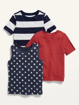 3-Pack T-Shirt and Tank Top for Toddler Boys