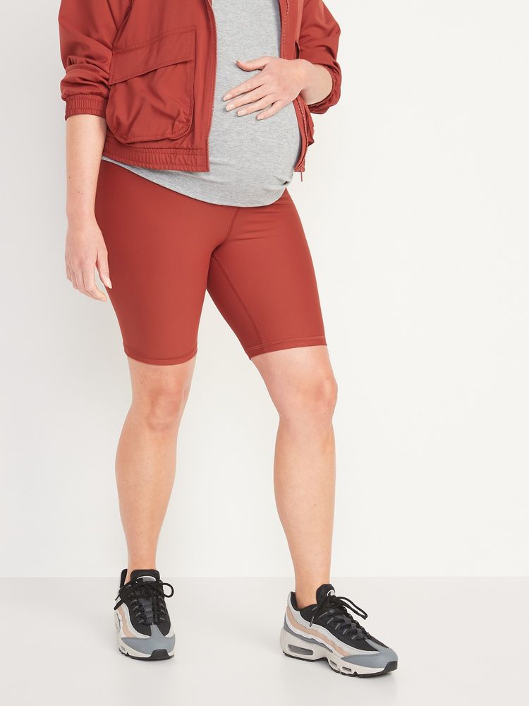 Old Navy Maternity Full Panel PowerSoft Biker Shorts - 8-inch inseam |  Plaza Las Americas