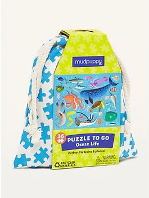 Mudpuppy Ocean Life 36-Piece Puzzle to Go for the Family