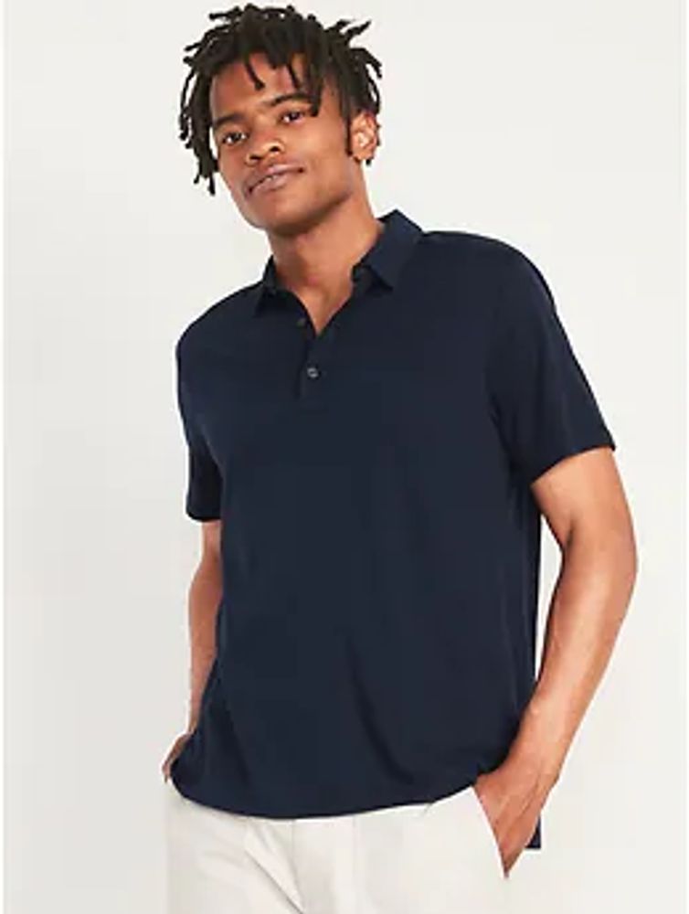 Soft-Washed Jersey Polo Shirt for Men