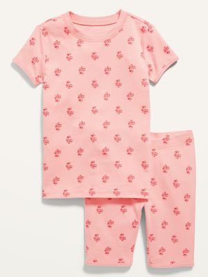 Gender-Neutral Snug-Fit Printed Short Pajamas for Kids