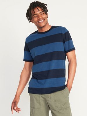 Soft-Washed Striped Crew-Neck T-Shirt for Men