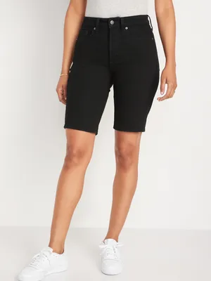 High-Waisted OG Straight Jean Bermuda Shorts for Women - 9-inch inseam