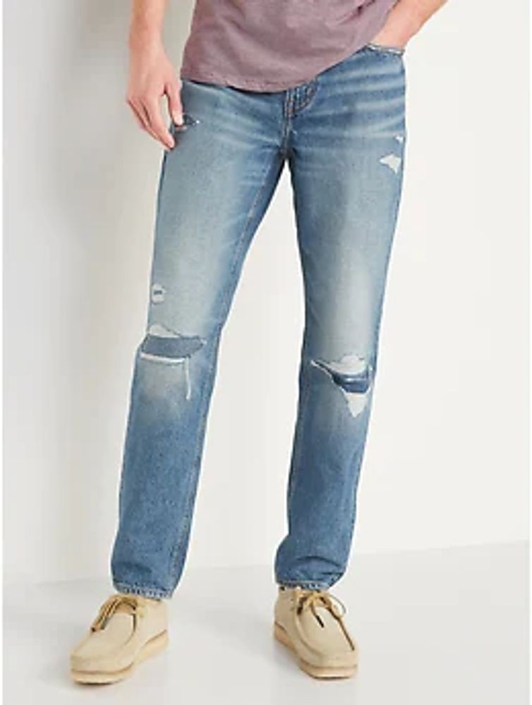 Original Taper Ripped Non-Stretch Jeans for Men