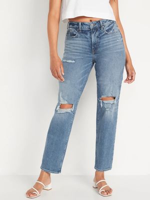 High-Waisted O.G. Loose Ripped Jeans for Women