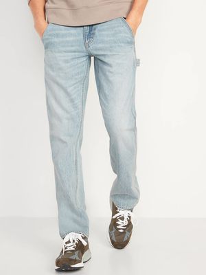 Straight Workwear Non-Stretch Carpenter Jeans for Men