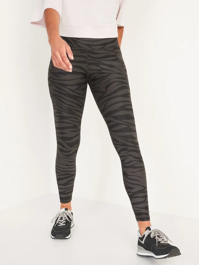 Old Navy High-Waisted PowerSoft 7/8-Length Leggings for Women Conifer