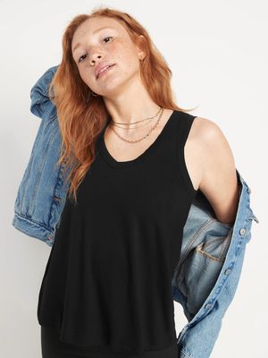Luxe Jersey-Knit V-Neck Tank Top for Women