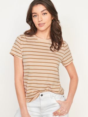 EveryWear Striped Crew-Neck T-Shirt for Women