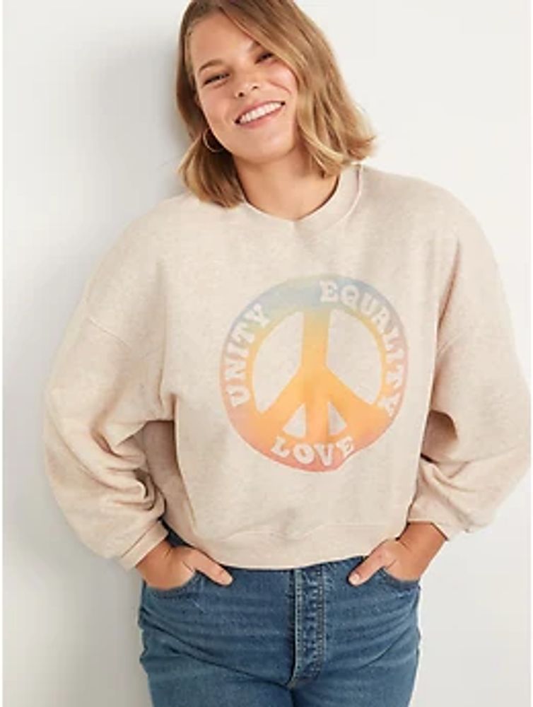 Oversized Graphic Sweatshirt for Women