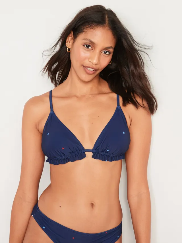 Old Navy Americana-Print Triangle Bikini Swim Top