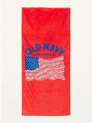 Printed Loop-Terry Beach Towel for the Family