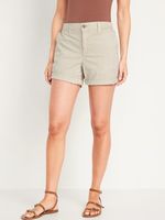 High-Waisted OGC Chino Shorts for Women - 5-inch inseam