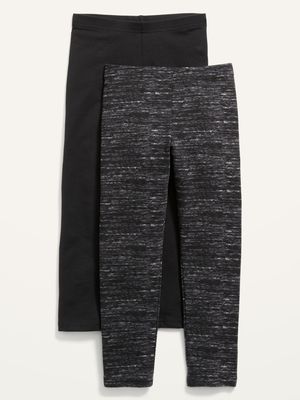Built-In Tough Jersey-Knit Crop Leggings 2-Pack for Girls