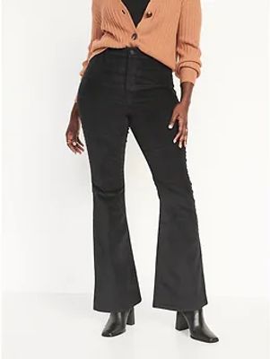Higher High-Waisted Corduroy Flare Pants for Women