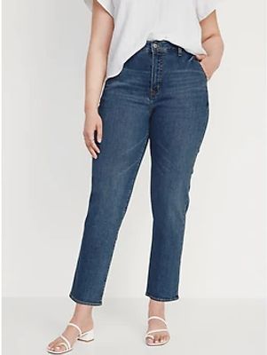 Extra High-Waisted Sky-Hi Straight Workwear Jeans for Women