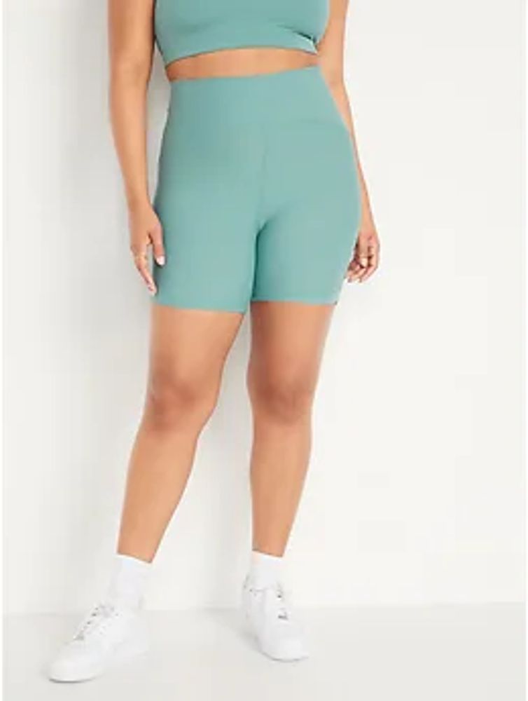 Old Navy NEW! Extra High-Waisted PowerLite Lycra ADAPTIV Biker Shorts for  Women - 6-inch inseam