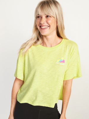 Short-Sleeve Oversized Graphic T-Shirt for Women