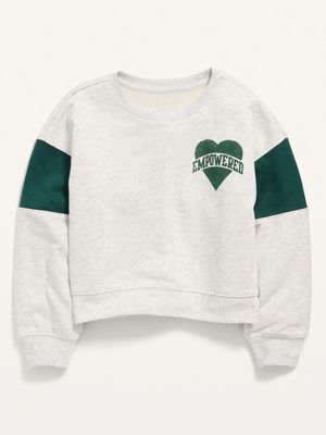 Graphic Crew-Neck Sweatshirt for Girls